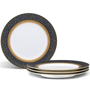 Noritake Odessa Cobalt Gold Set of 4 Accent Plates - 1 of 4