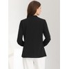 Allegra K Women's Puff Short Sleeve Pointed Collar Work Office Button Down Shirt - 4 of 4