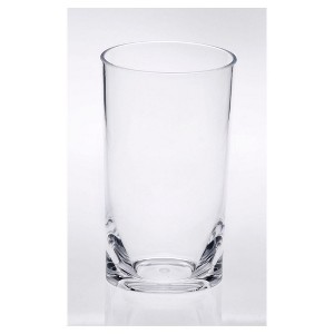 Oval Halo Acrylic Glasses Drinking Set of 4 Hi Ball (15oz), Plastic Drinking Glasses, BPA Free Cocktail Glasses, Drinkware Set, Plastic Water Tumblers - 1 of 1