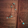 Luminous Sun Moon Star Bookmark Retro Pentagram Glowing Metal Bookmark(Ancient Silver Stars) - 4 of 4