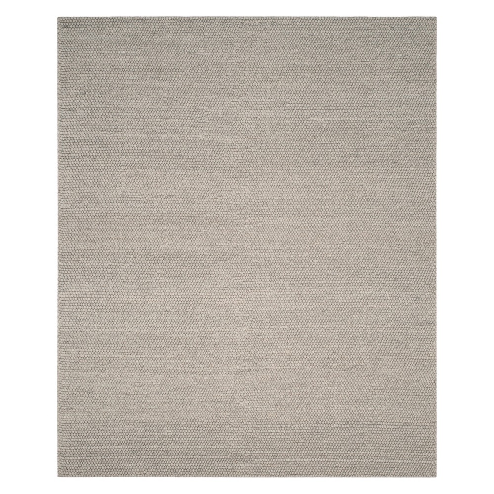 9'x12' Solid Woven Area Rug Silver - Safavieh