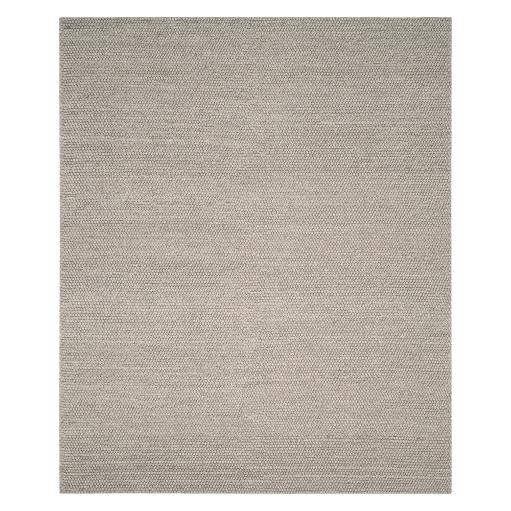 9'x12' Solid Woven Area Rug Silver - Safavieh