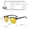 Anna-Kaci Men's Polarized Clubmaster Sunglasses - Metal & PC Frame Retro Style Shades - 4 of 4