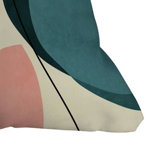 Deny Designs Ana Rut Bre Fine Art shapes geometric minimal paint 18"x18" Indoor Throw Pillow: Machine Washable, Zipper Closure - 1 of 1