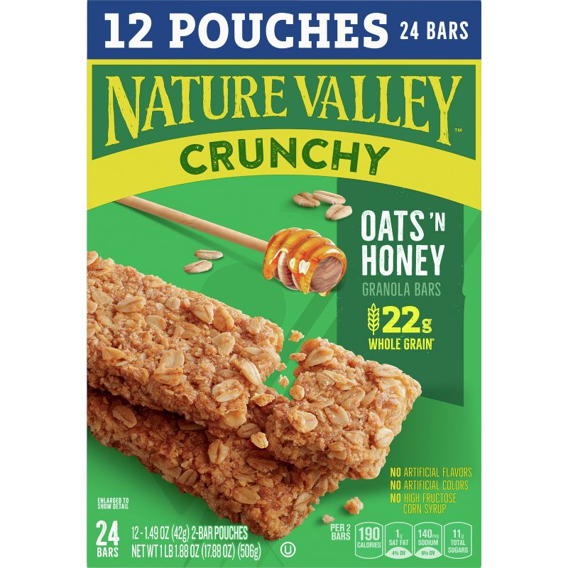 Nature Valley Crunchy Oats &#39;N Honey Granola Bars - 24ct, 5 of 18