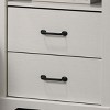 GlasFlength Nightstands Nightstand Modern Bedside Table with Storage Drawer and Open Wood Shelf for Room Modern, White, 18"*22"*25" - 3 of 4