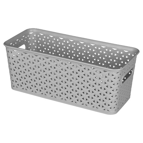 Y Weave Rectangle Storage Bin - Gray - Room Essentials™ : Target