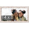 PosterPalooza | Photo Size Shabby Chic White Picture Frame - UV Acrylic, Foam Board Backing, Hanging Hardware - 2 of 4