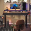 Bestier 47 x 24 Inch Electric Standing Desk with Double Drawers and LED Light for Home Office,  Height Adjustable Desk, Computer Desk - 2 of 2