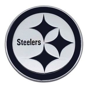 NFL Pittsburgh Steelers 3D Chrome Metal Emblem - 1 of 3