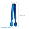 Unique Bargains Stainless Steel Kitchen Mini Ice Appetizers Dessert Serving Tongs - 2 of 4