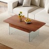 FURNIinspire Coffee Tables 43.3 Inch Modern Lift-Up Coffee Table with Storage, Multifunctional Living Room Table, Brown, 43.3"*23.6"*16.3" - 4 of 4
