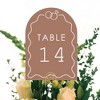 Big Dot of Happiness Mocha Brown Wedding Rings Table Numbers Centerpieces, Double-Sided 5 x 7 inches Cards, Table Numbers - 1-20 - 4 of 4