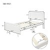 Twin Size Platform Bed, Wood Bed Frame with Headboard and Footboard for Kids Teens, No Box Spring Needed - 3 of 4