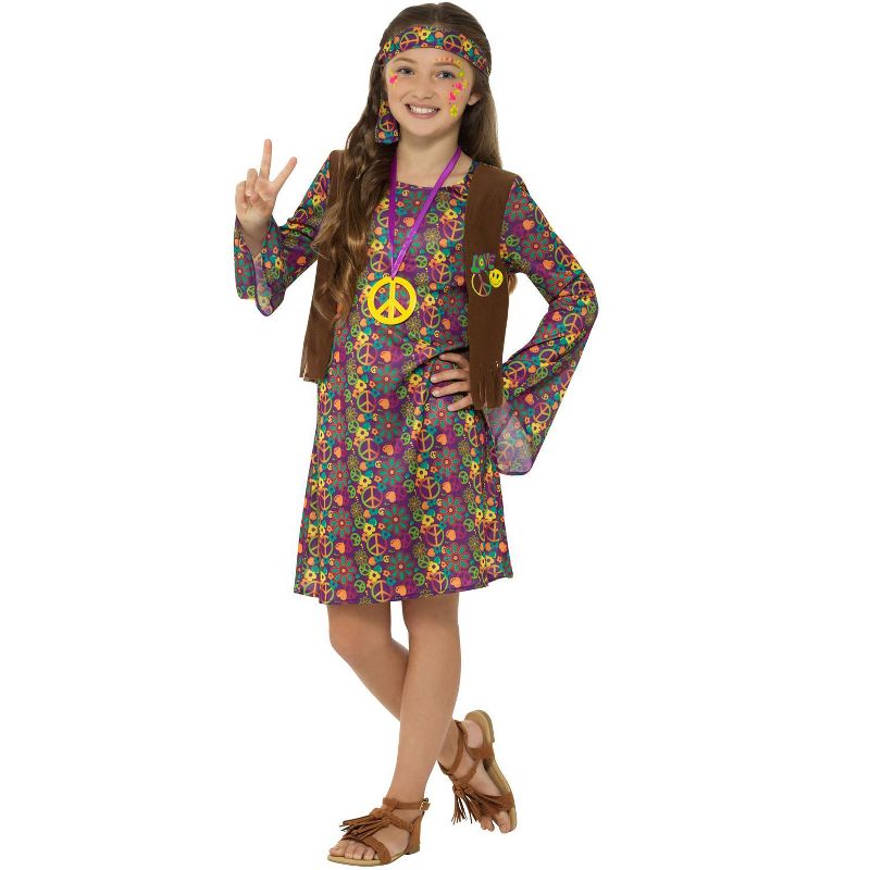 Smiffy Hippie Girl Child Costume, 1 of 4