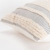 14"x20" Oversize Striped Poly Filled Lumbar Throw Pillow Gray - Rizzy Home - 2 of 4