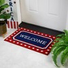 Northlight "Welcome" Americana Outdoor Coir Doormat - 18" x 30" - 2 of 4