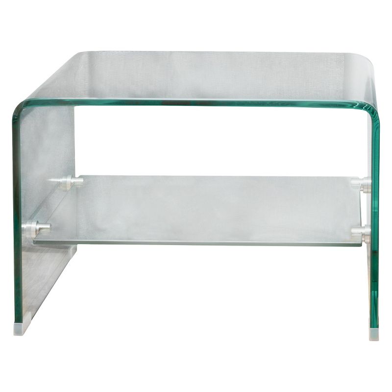 Ramona Glass End Table Clear - Christopher Knight Home, 1 of 8