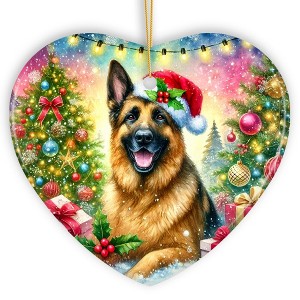 Winter Wonderland German Shepherd Ornament, Gift and Decor for Cozy Christmas| OrnamentallyYou - 1 of 4