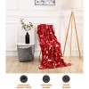 Luxury Velvet Super Soft Christmas Prints Fleece Blanket-Holiday Theme Home Décor Fuzzy Warm and Cozy Throws - 4 of 4