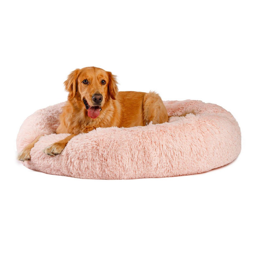 Best Friends by Sheri Donut Shag Dog Bed - 45"x45" - Pink