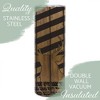 Elanze Designs Deer Flag Mocha Woodgrain 20 ounce Stainless Steel Travel Tumbler - 3 of 4