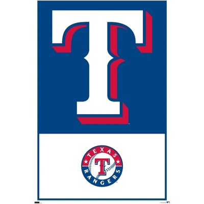 Trends International Mlb Texas Rangers - Logo 22 Unframed Wall Poster ...