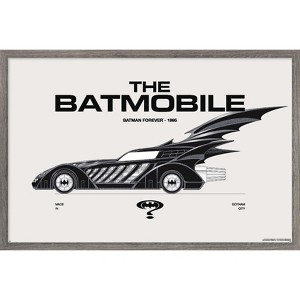 Trends International DC Comics Batman: 85th Anniversary - The Batmobile 1995 Framed Wall Poster Prints - 1 of 4