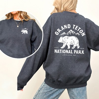 Simply Sage Market Women's Graphic Sweatshirt Vintage Grand Teton National Park