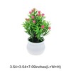 Unique Bargains Artificial Plants 19-Bud Small Rose Plastic 3.54"x3.54"x7.09" 1 Pcs - 3 of 4