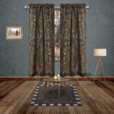 Mossy Oak -  New Break Up Rod Pocket Curtains - 42" x 87" Inches
