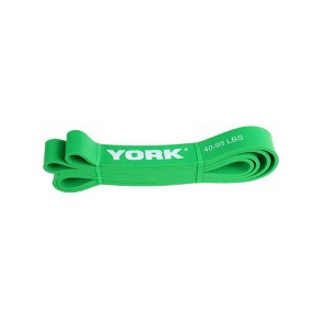 YORK Resistance Band – Green, 40–95 lbs Resistance, 1.25" Width - 1 of 2