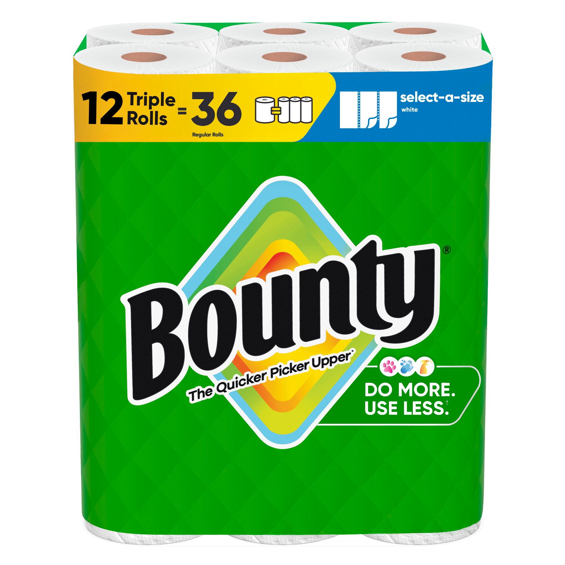 Bounty Select-A-Size Paper Towels - 12 Triple Rolls