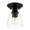 Livex Lighting Montgomery 1 - Light Flush Mount in  Black - 2 of 2