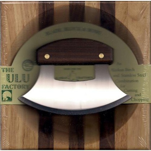 Bowl-Board Cutting Board, Double Sided Cutting Board with Cutting Board on  one side, Bowl on the Other, Alaskan Ulu Chopping Bowl-Board