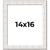 PosterPalooza | Sculpted White Picture Frame - UV Acrylic, Foam Board Backing, Hanging Hardware - 2 of 4
