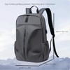 Wikineon PU Backpack Fashion Large Capacity Men's Casual Backpack Commuter Trend Backpack Student School Bag - 2 of 4