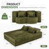 VASIP  Queen Size Foldable Sofa Bed, Plush Futon Sofa , Supportive High-Density Foam,  Convertible Sleeper Sofa,for Guest Room, Living Room - 3 of 4