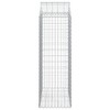 vidaXL Galvanized Iron Arched Gabion Basket - Durable, Corrosion-Resistant Outdoor Stone Cage Retaining Wall for Garden Decor - 4 of 4