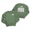 Simply Sage Market Women's Graphic Sweatshirt Mama Claus Front and Back - 3 of 4
