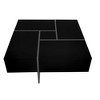 NicBex Modern 31.5" Square Coffee Table with 4 Hidden Storage Compartments and Extendable Sliding Tabletop for Living Room - 3 of 4