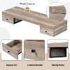 Yami 47.2" Wall-mounted Vanity Desk,Floating Vanity Shelf with Drawers, Dressing Table With Wooden Sticker,Floating Shelf with Drawer-Maison Boucle - 2 of 4