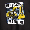 Boys' - Instant Message - Wreckin Machine Excavator Graphic Long Sleeve Fleece Sweatshirt - 2 of 4