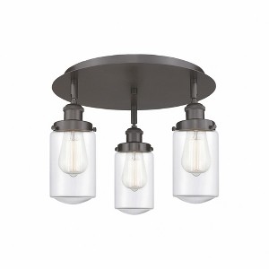 Dover - 3 Light Flush Mount In Art Deco Style-10 Inches Tall and 16.25 Inches Wide - 1 of 1