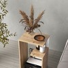 NicBex Modern 3-Tier End Table Living Room, 25" High Side Table, Multipurpose Nightstand with Storage, Living Room Sofa Table, Small Table - 2 of 4