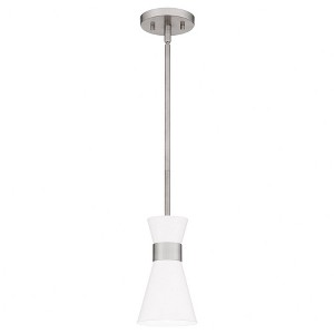 Quoizel Lighting Fremont 1 - Light Pendant in  Brushed Nickel - 1 of 4