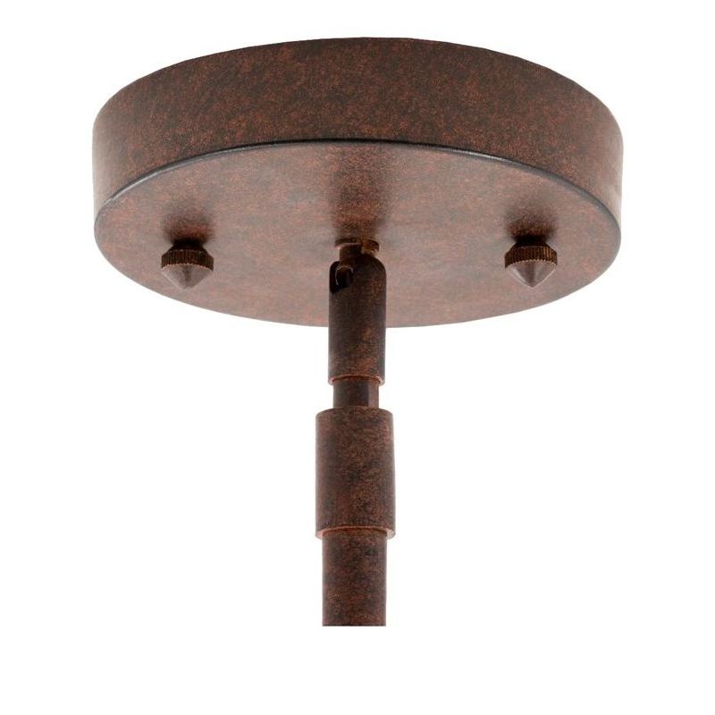 Mark & Day Drasenhofen 16"H x 7"W x 7"D Traditional Rust Ceiling Lights, 3 of 5