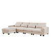 Modern Large L-shape Sectional Sofa, Feather Filled Convertible Sofa ...