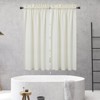 Waffle Weave Waterproof Small Curtain - Decorative Window Cover. Water-Resistant, Easy to Clean & Ideal for Kitchen, Bathroom, RV or Small Spaces - 3 of 4