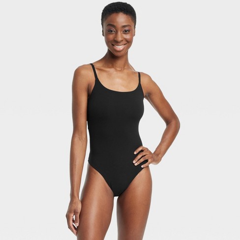 Women's Stretch Cami Bodysuit - Auden™ Black Xs : Target